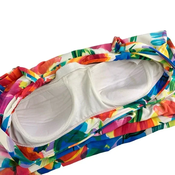 Miraclesuit Floral Tankini Bikini Top - Picture 5 of 6